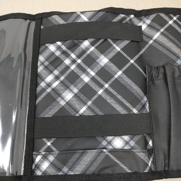 THIRTY-ONE PLAID TRAVEL MAKEUP BRUSH ORGANIZER - Picture 4 of 11